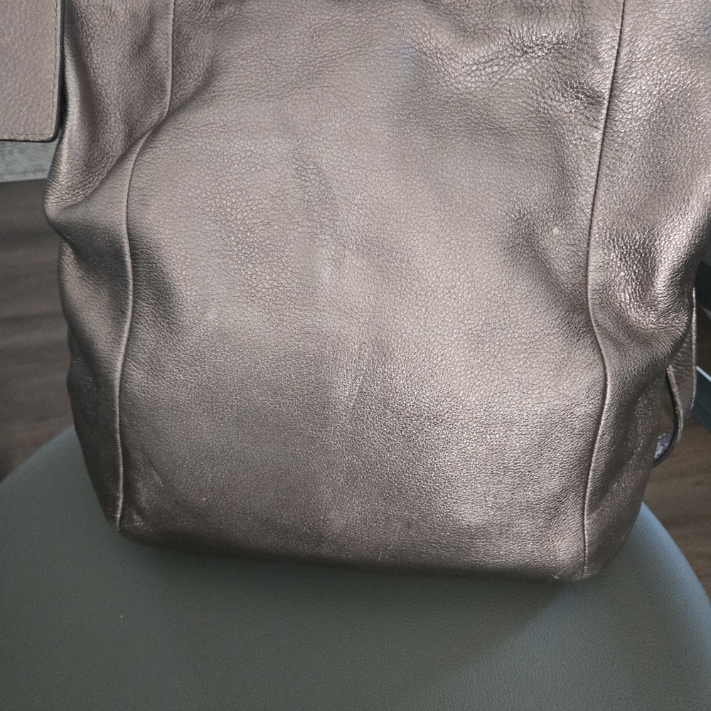 Coach Metallic Leather Shoulder Bag - Picture 5 of 9